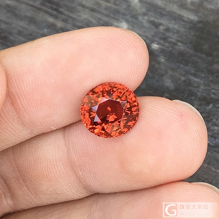 5.85ct 坦桑尼亚 橘色 椭圆 Malaya 石榴石 NGTC 镶嵌定制_刻面宝石石榴石