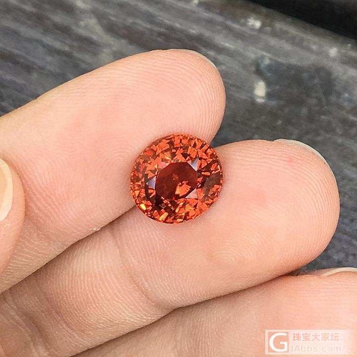 5.85ct 坦桑尼亚 橘色 椭圆 Malaya 石榴石 NGTC 镶嵌定制_刻面宝石石榴石