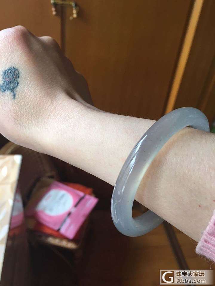 哈哈我也算有冰飘玉髓啦_手镯玉髓