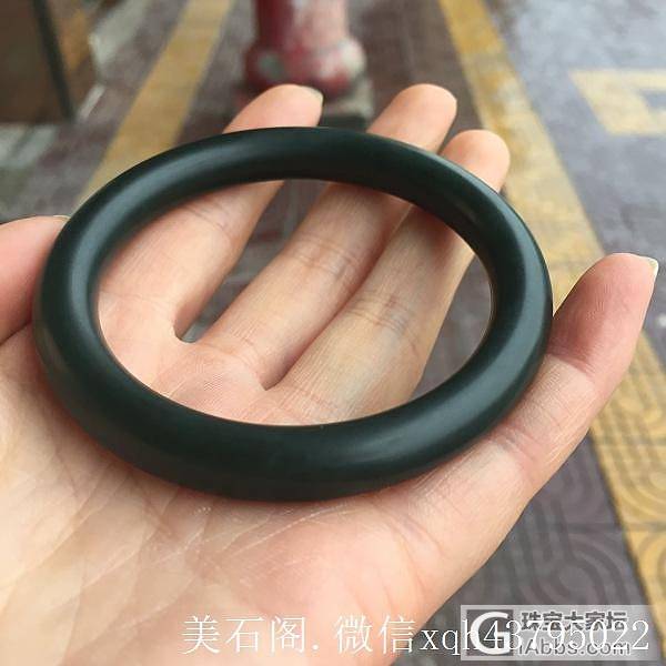 「美石阁.工作室出品」刚开了一只青玉圆条手
