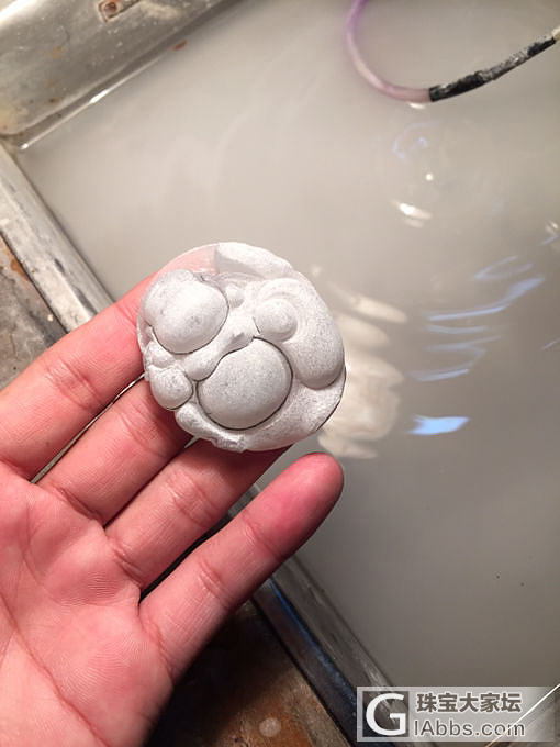 从料子加工到毛货半成品，雕刻等了二十天，快没饭吃了_半成品翡翠