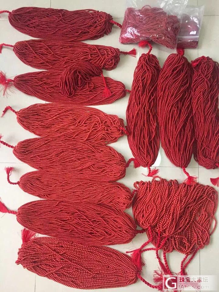 红珊瑚108珠串，手镯、手串_珠串珊瑚