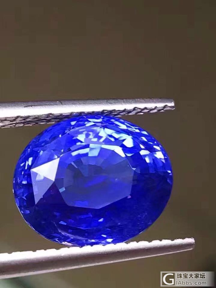 无烧斯里兰卡失车菊蓝~蓝宝石7.04ct，CGL证书。_刻面宝石蓝宝石