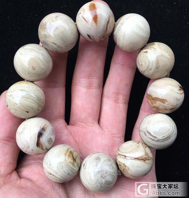 顶级白根手串_珠串蜜蜡