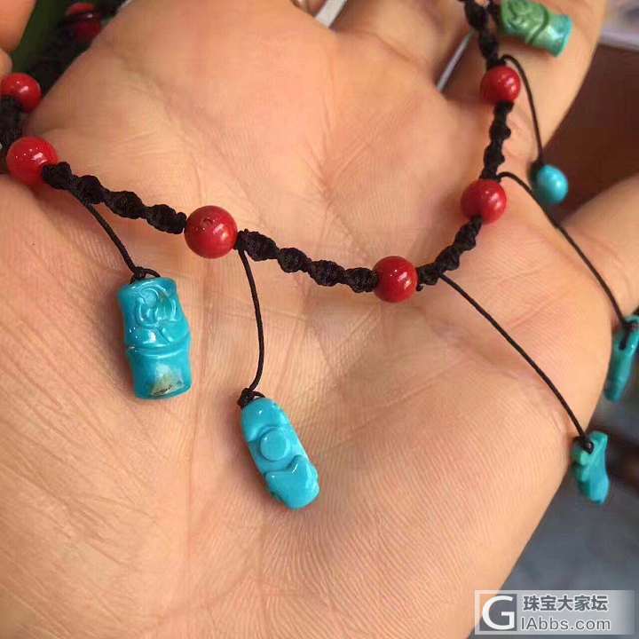 女神款，精美脚链_脚饰松石