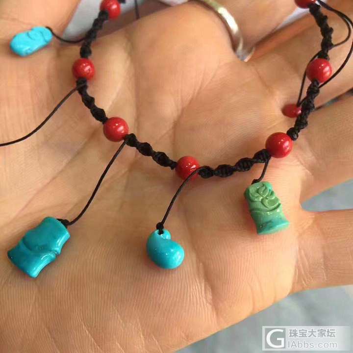 女神款，精美脚链_脚饰松石