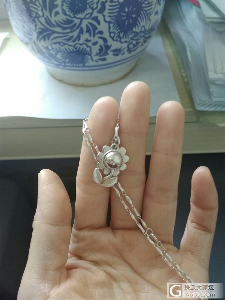 转莲荷泰饰老王家纯银手工吊坠缺牙太阳花_吊坠银
