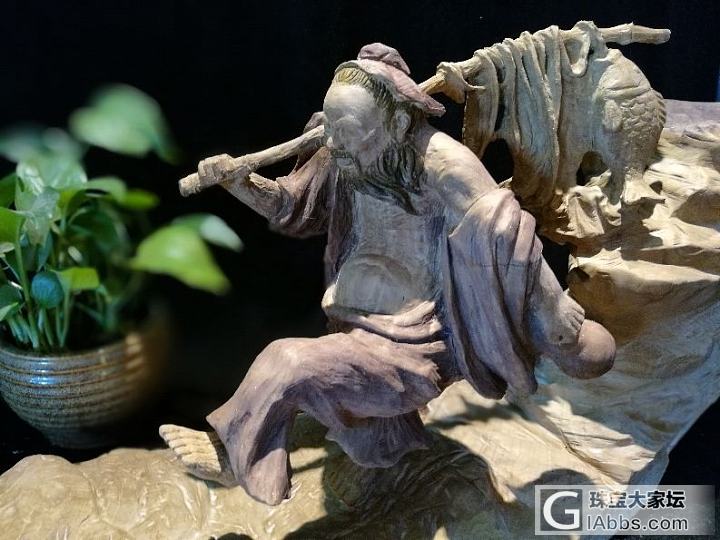 渔歌晚唱 满载而归_木雕