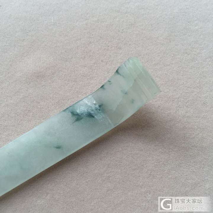 清代老翡翠团寿发簪_簪子翡翠