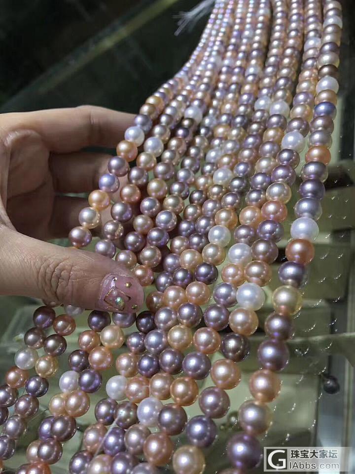 淡水链子也可以这么美_项链淡水珍珠
