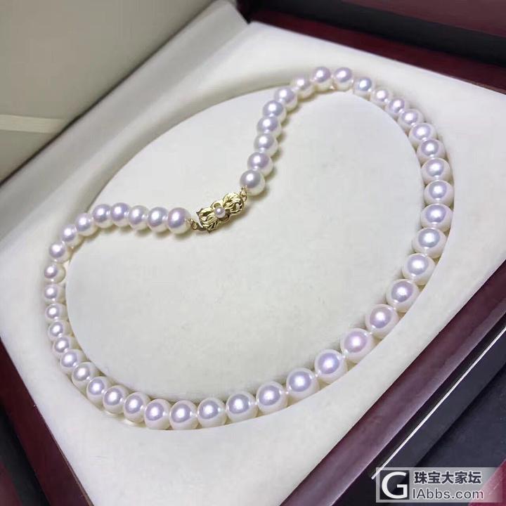 淡水链子也可以这么美_项链淡水珍珠