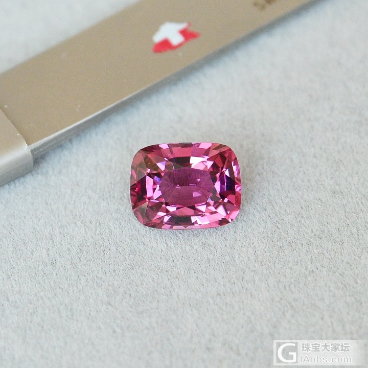 2.93ct 坦桑尼亚 天然 粉紫 枕形 石榴石 镶嵌定制 GemArt_石榴石刻面宝石