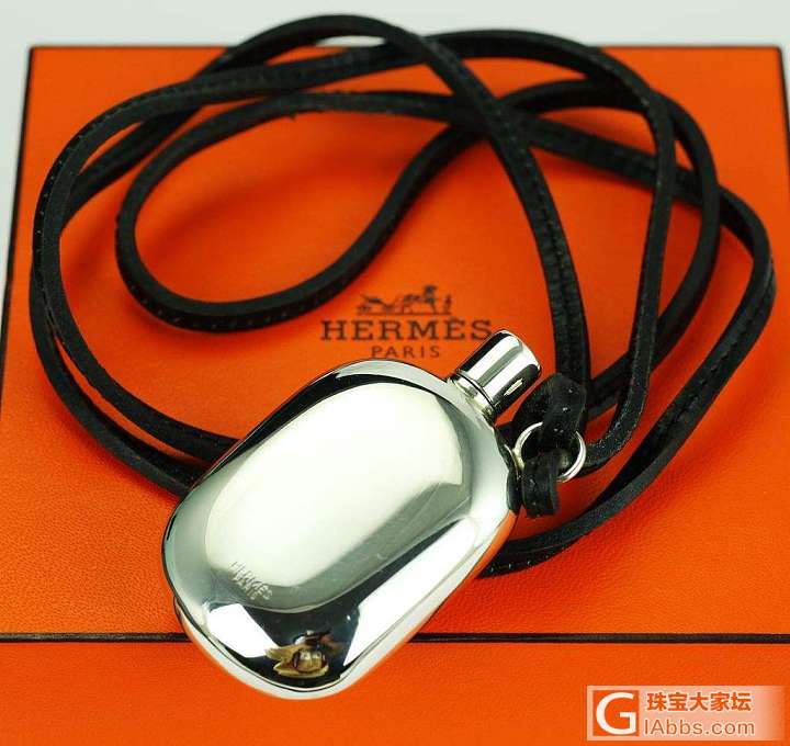 二手正品 Hermes爱马仕 经典的 925纯银香水瓶项链 北京现货保真_925银项链