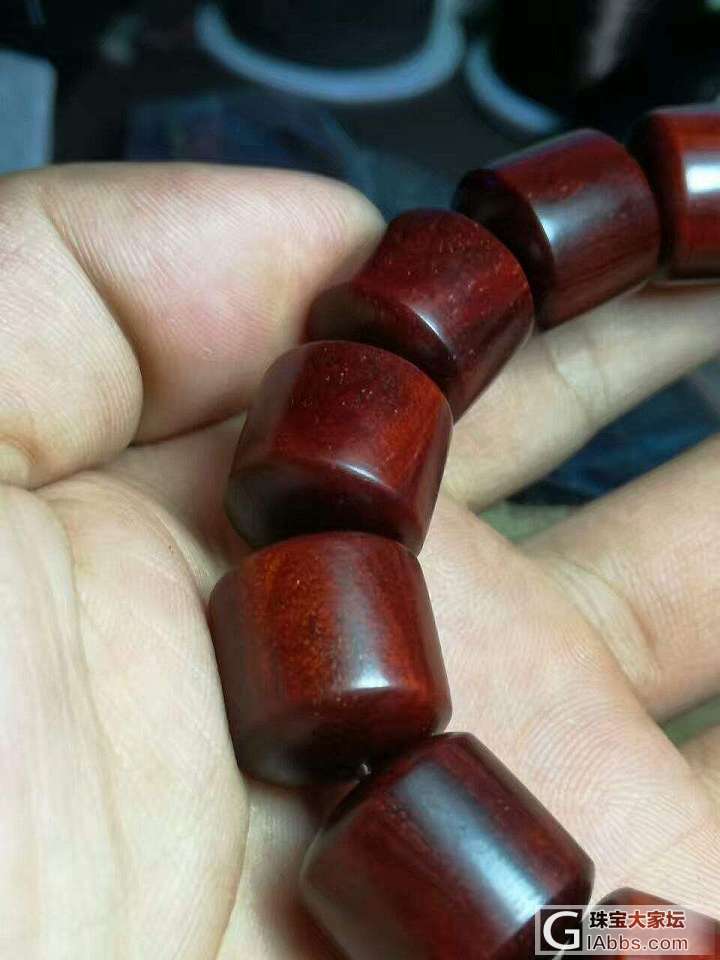 小叶紫檀1.5*15桶珠*14颗_珠串小叶紫檀