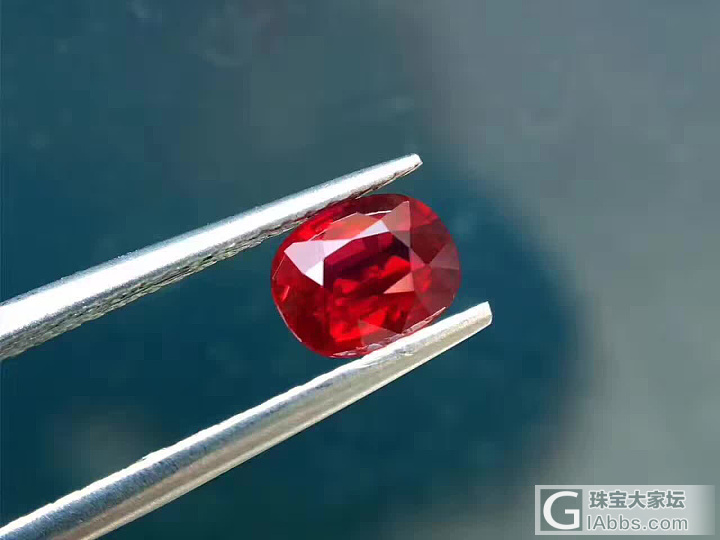 【泰勒彩宝】1.03ct，GRS无烧鸽血红，玻璃体_刻面宝石红宝石