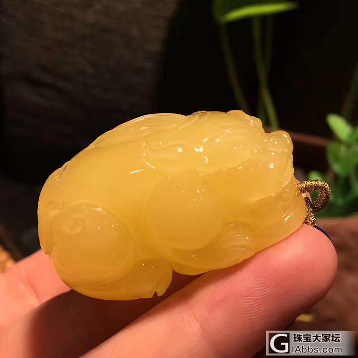 我想求一个小小的蜜蜡貔貅_蜜蜡