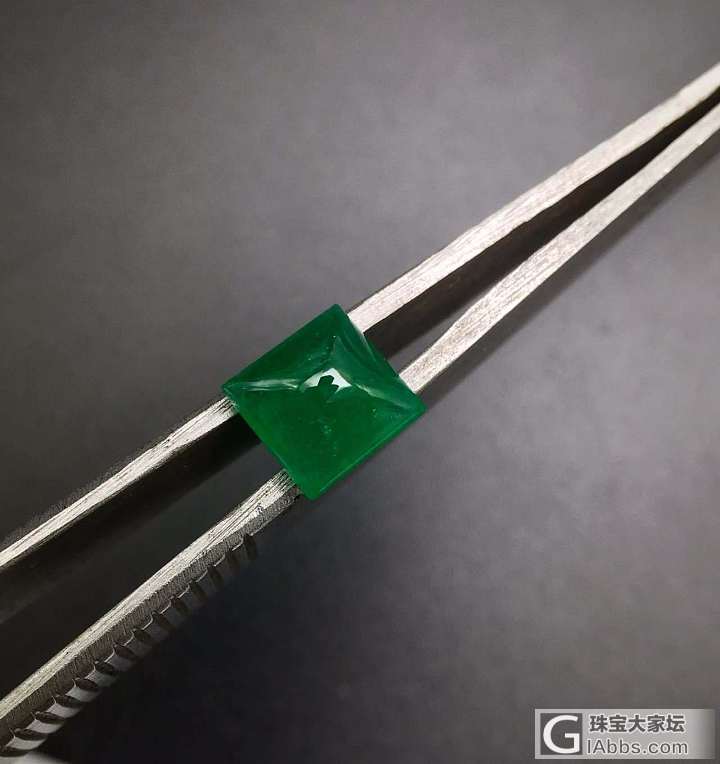 🎉🎉🎉🎉新货新货  素面公主方块祖母绿  性比价高颜色饱满  石重1.66克拉 ..._戒面祖母绿