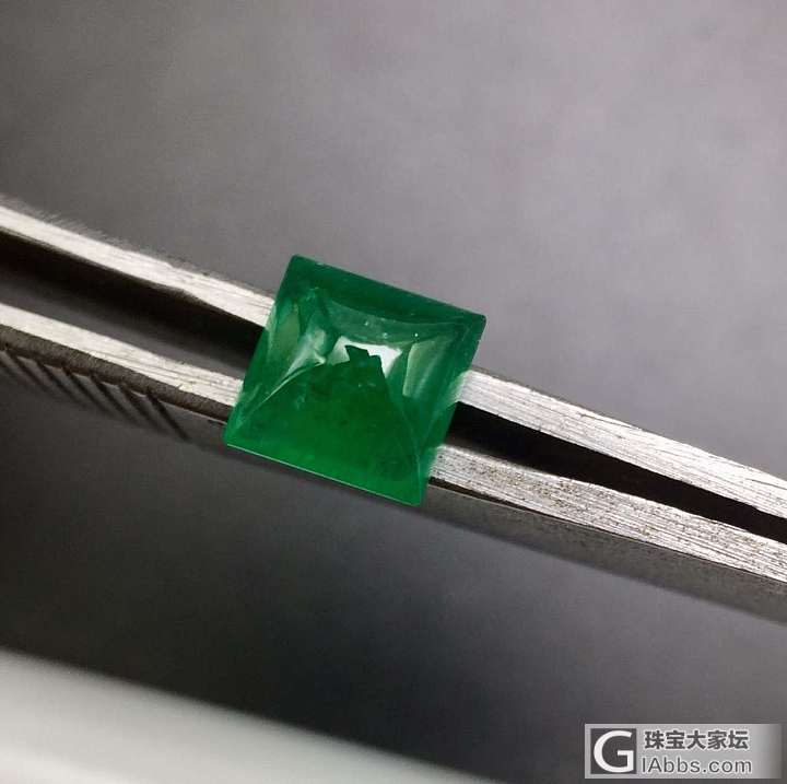 🎉🎉🎉🎉新货新货  素面公主方块祖母绿  性比价高颜色饱满  石重1.66克拉 ..._戒面祖母绿