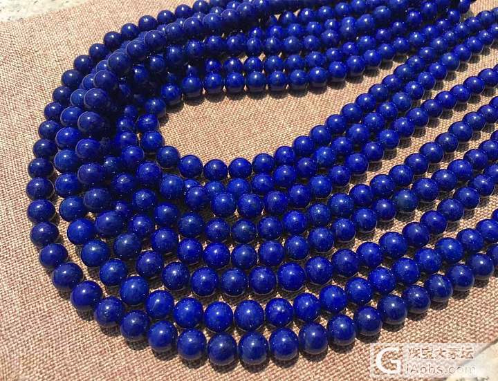 青金珠链半成品_珠串青金石