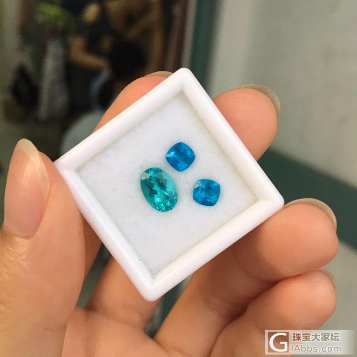 帕拉伊巴磷灰石 霓虹蓝磷灰石_刻面宝石磷灰石