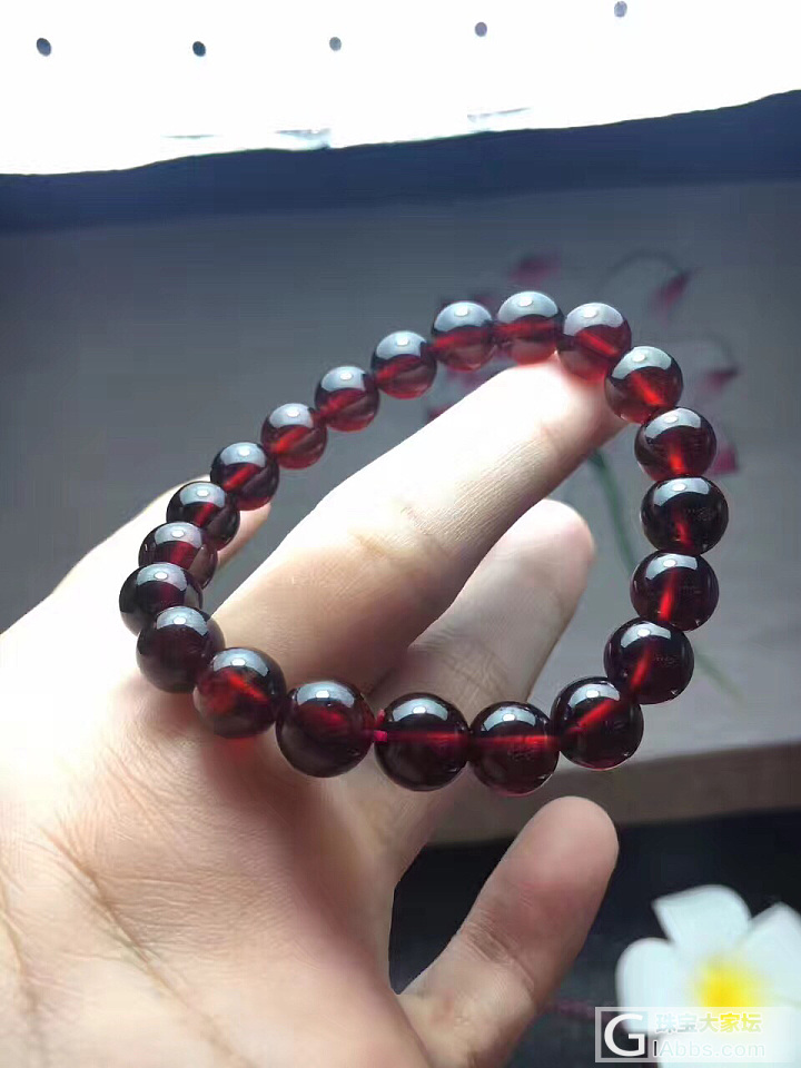 下班捡漏，捡漏 橙红手链，品质如图，一物一图，尺寸7.5mm与9.3mm，一手6..._珠串石榴石