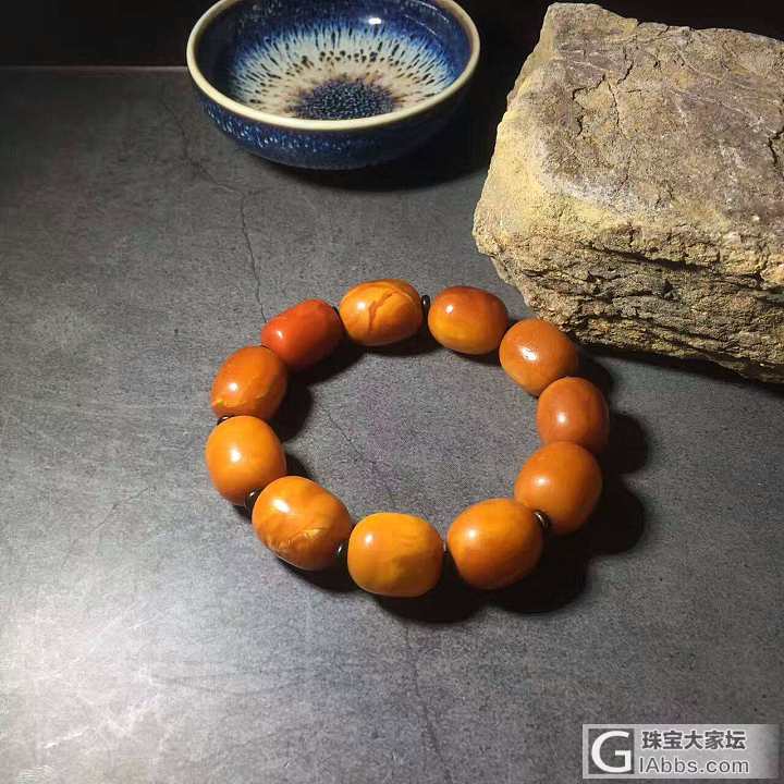 西亚回流顶级桶珠手串贵族流传的大年份传家之宝，蜡质到顶年份到位，少有的顶级品质禁..._珠串蜜蜡