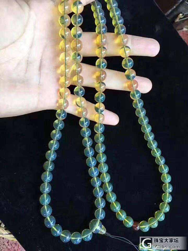 挣钱不易，花钱如戏，我有败家了_珠串蓝珀