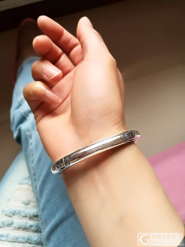 哇哦，哇哦，我的穆家四喜来啦😊😊_手镯银
