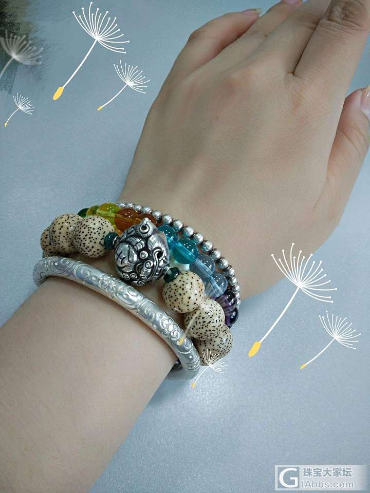 快速戴润法－试验品“缠枝花”展示_手镯银