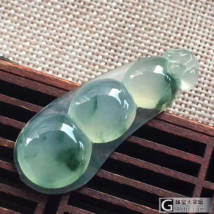 求高冰飘花大豆子_翡翠