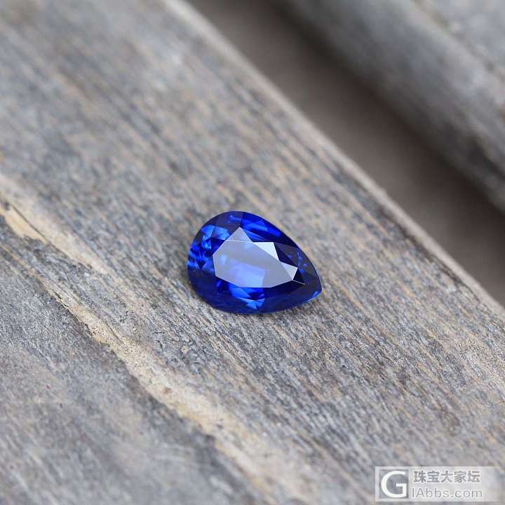 3.49ct。H，皇家蓝。_蓝宝石刻面宝石