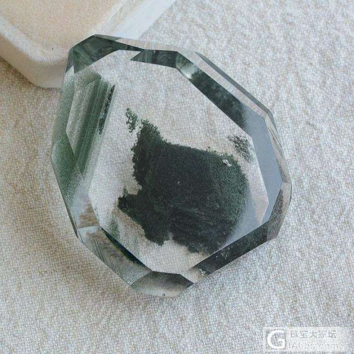 水晶原石吊坠绿幽灵聚宝盆_挂件绿幽灵