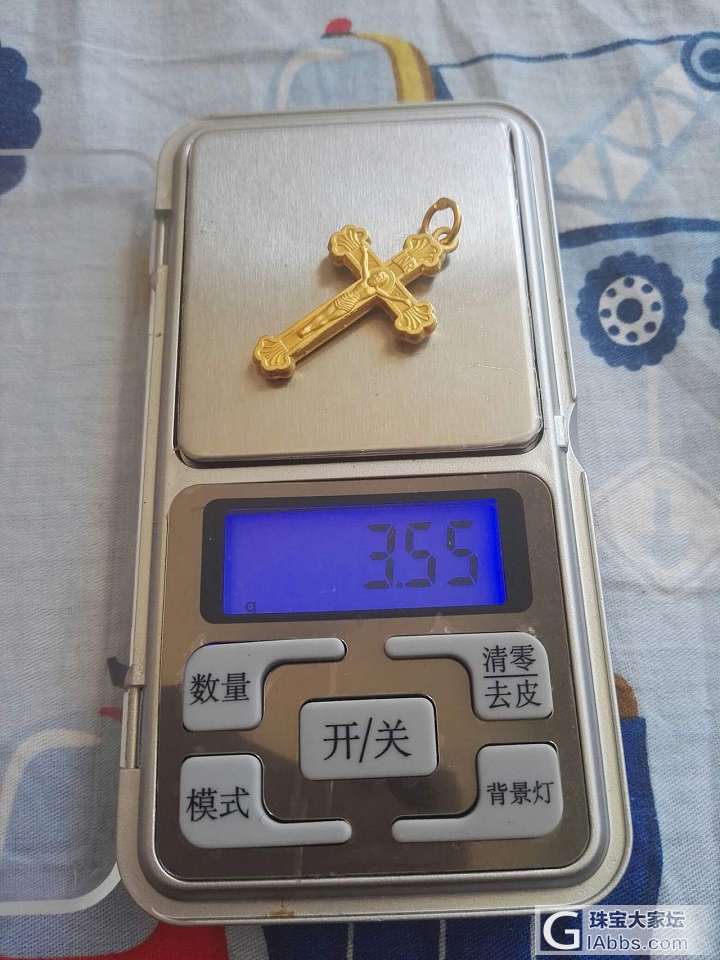 282一克起_戒指白玉吊坠金