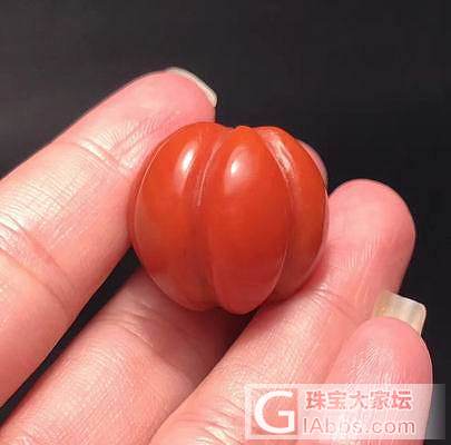 南云南保山杨柳大黑洞料锦红 手工南瓜珠 满色满肉强光不透_配件南红
