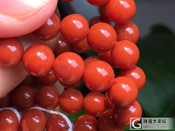 精品柿子红_珠串南红