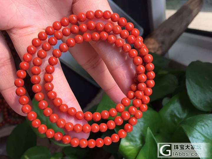 川料精品柿子红，尺寸4.5-8mm，颜色纯，红润，条条都是精选，满足您的各种高要..._珠串南红