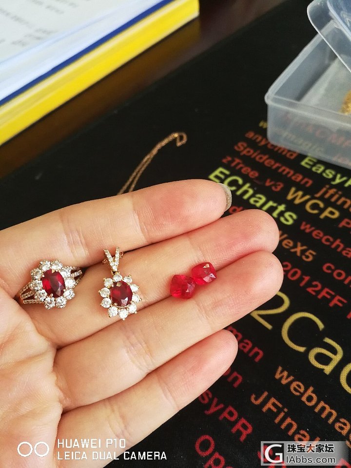 红宝VS尖晶，不知道镶啥款式了_红宝石刻面宝石尖晶石