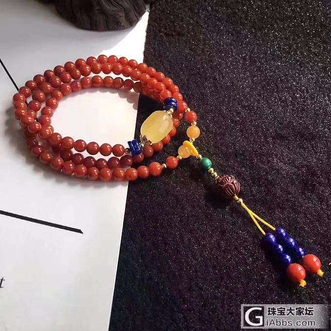 南红三圈_珠串南红