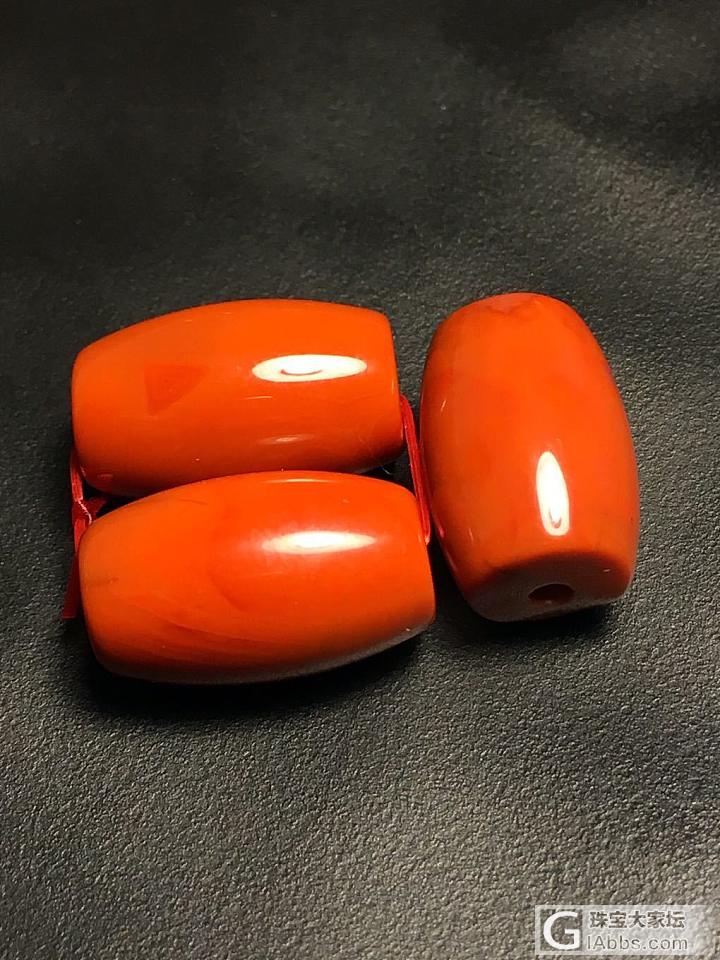川料柿子红勒子克重9.7克，顶珠尺寸11mm，腰珠10mm，无杂无裂，色纯，喜欢..._配件南红