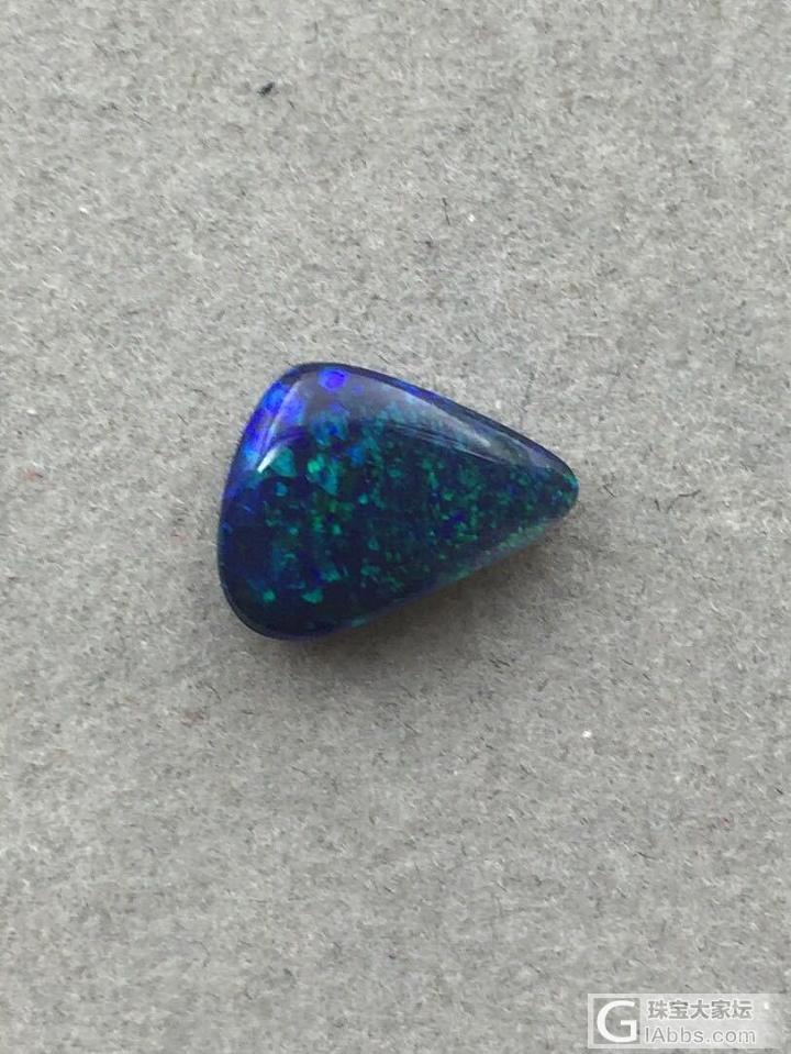 阳光下的星空_蛋面欧泊