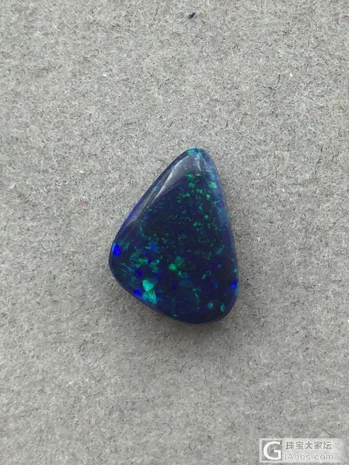 阳光下的星空_蛋面欧泊