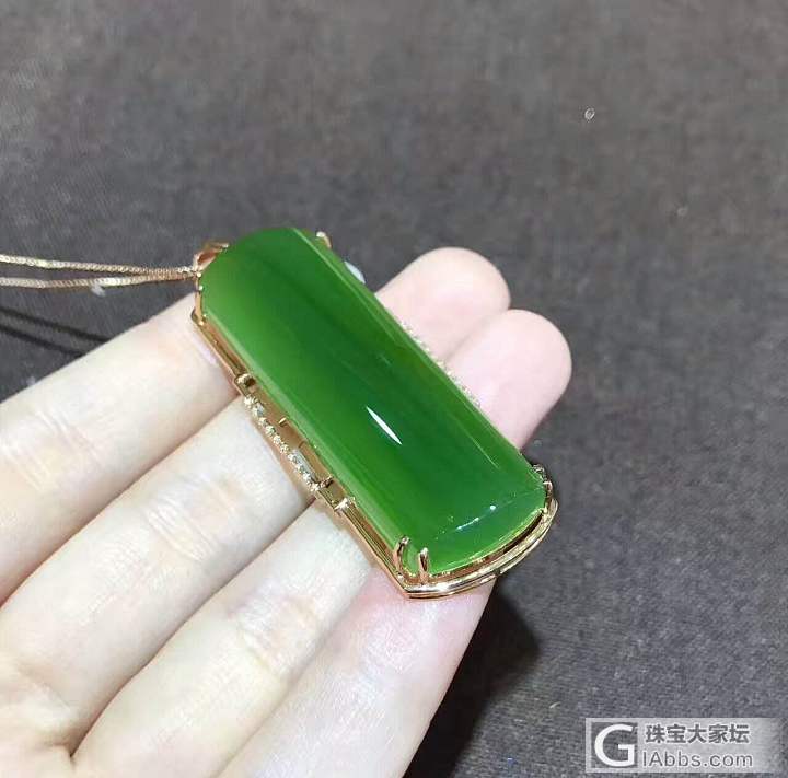 精品18k金碧玉吊坠_吊坠碧玉