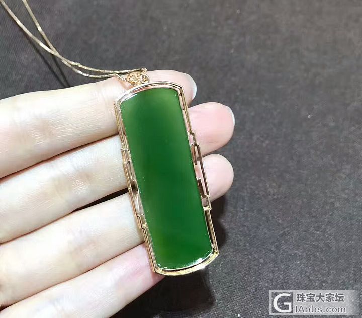 精品18k金碧玉吊坠_吊坠碧玉