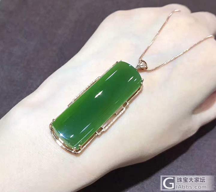 精品18k金碧玉吊坠_吊坠碧玉