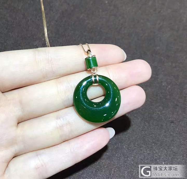 精品18k金碧玉吊坠_吊坠碧玉