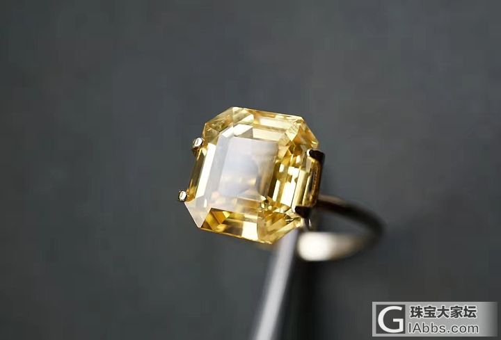 ##中颐天然无烧黄色蓝宝石##  8.88ct_刻面宝石蓝宝石中颐彩色宝石