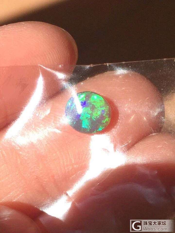 最近喜欢黑水晶欧泊_欧泊