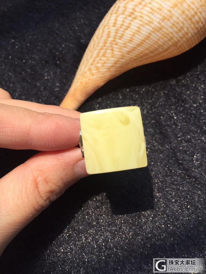 欧洲精工进口琥珀蜜蜡戒指_戒指蜜蜡