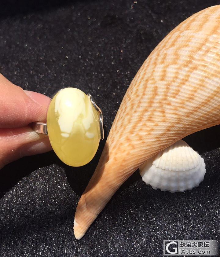 欧洲精工进口琥珀蜜蜡戒指_戒指蜜蜡