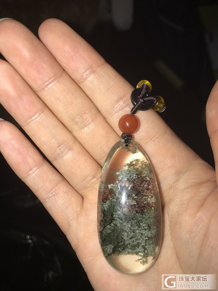这个绿幽灵吊坠感觉买贵了_挂件绿幽灵